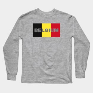 Belgium Flag Long Sleeve T-Shirt